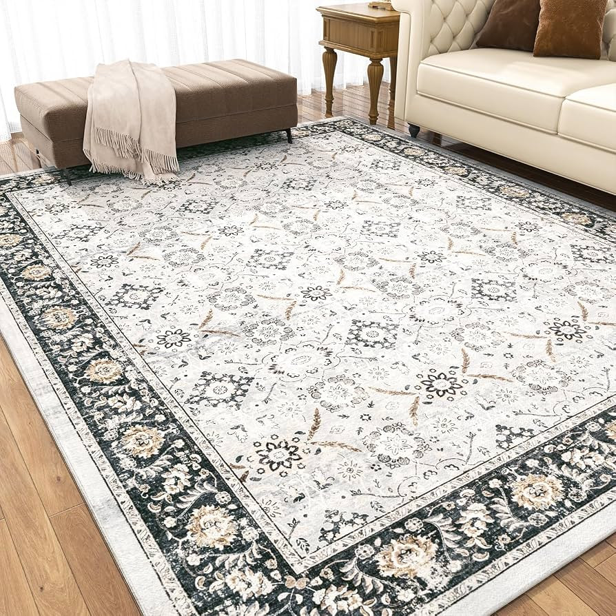 Rugs for Living Room Area Rug Carpet 8x10 Vintage Living Room Rugs for Bedrooms Machine Washable ... | Amazon (CA)