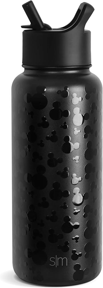 Simple Modern Disney Water Bottle with Straw Lid Vacuum Insulated Stainless Steel Metal Thermos |... | Amazon (US)