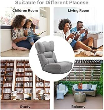 ALIMORDEN Floor Chair with Extra Higher Headrest and Wider Padded Seating, 5 Position Versatile G... | Amazon (US)