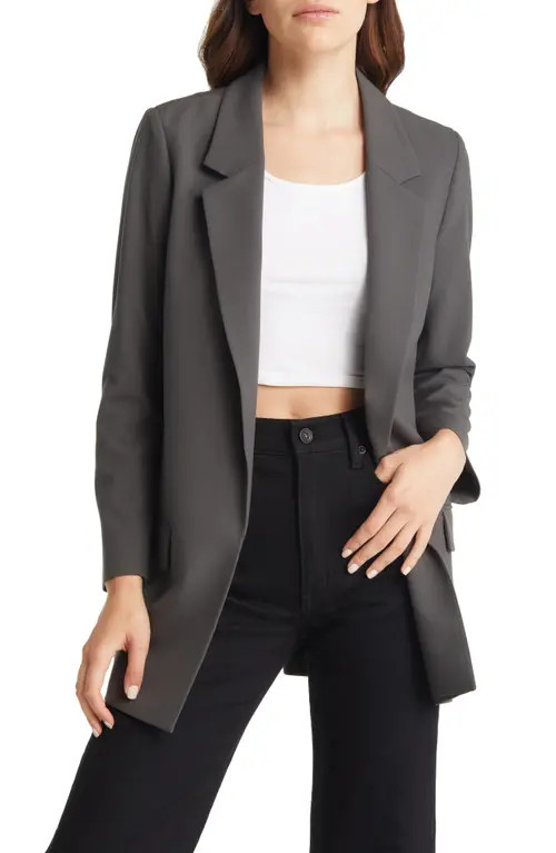 AllSaints Women's Aleida Tri Blazer in Smoke Grey at Nordstrom, Size 4 Us | Nordstrom