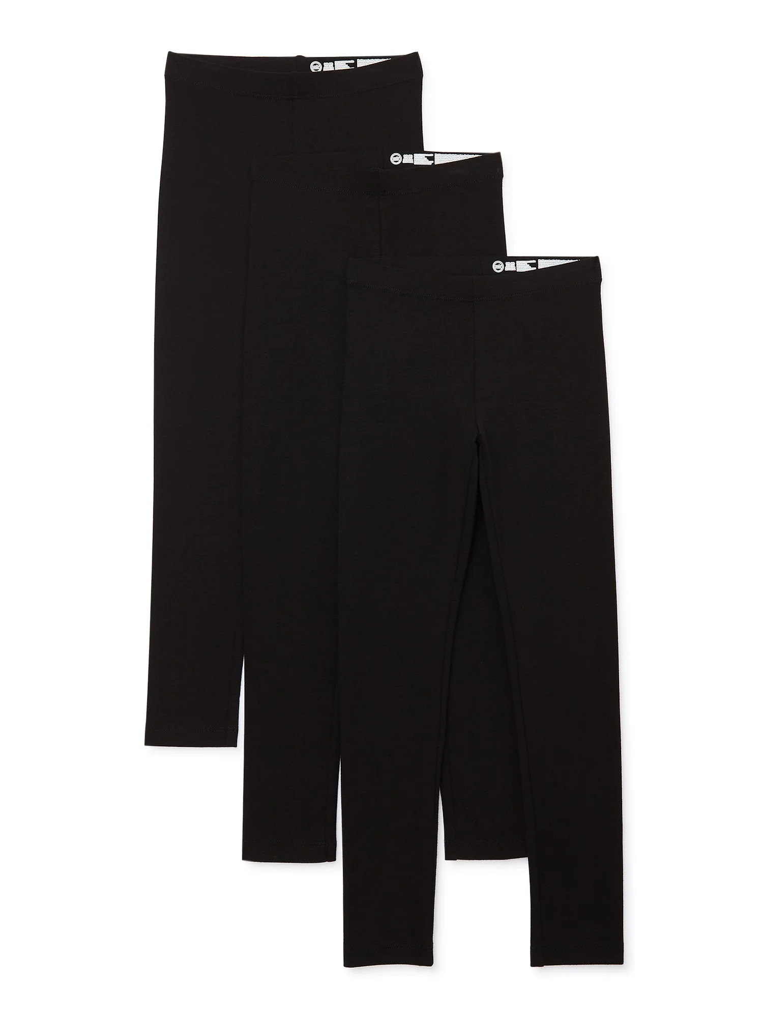 Wonder Nation Girls Kid Tough Leggings, 3-Pack, Sizes 4-18 & Plus | Walmart (US)