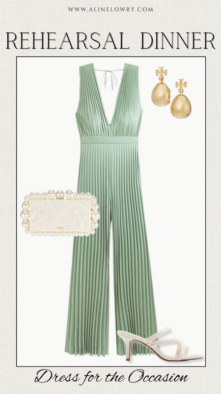 Dress for the occasion: rehearsal dinner guest outfit idea to look beautiful and elegant. Jumpsuit outfit idea. 




#LTKStyleTip #LTKWedding #LTKSeasonal
