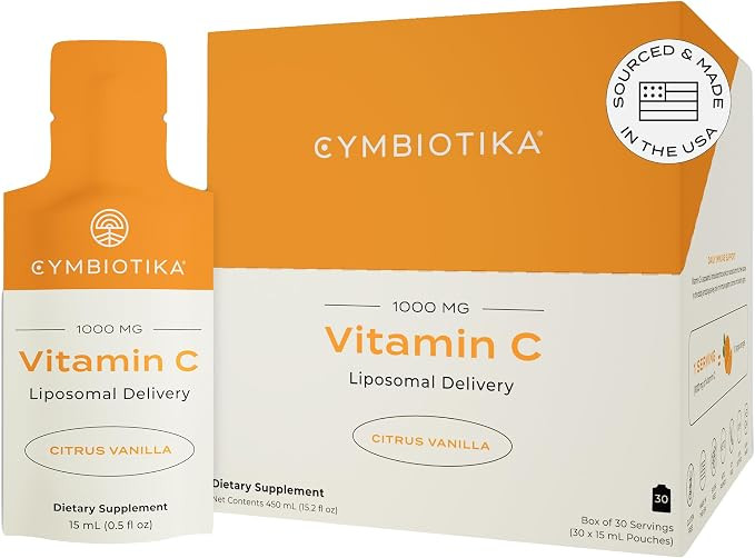 CYMBIOTIKA Vitamin C Individual Packets, Liposomal Delivery, Supplement for Immune Support, Colla... | Amazon (US)