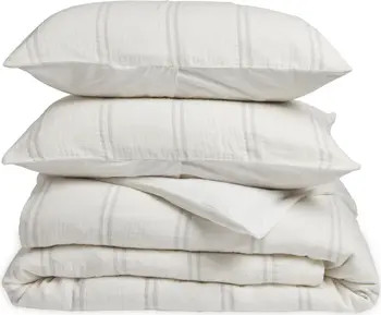 Stripe Cotton Gauze Duvet Cover & Shams Set | Nordstrom