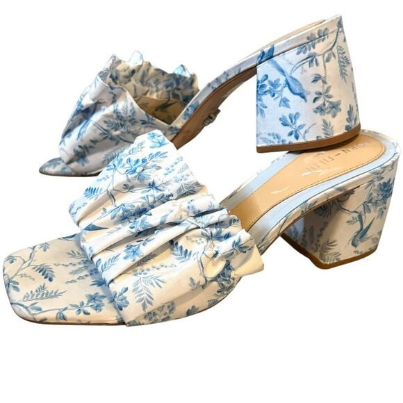 Born on Fifth x Antonio Melani 9 Amy bird pleated dress mules 2897 | Poshmark