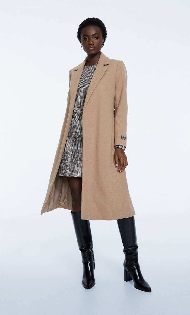 Stoffmantel mit Gürtel - Mode für Damen | Stradivarius Deutschland | Stradivarius DE