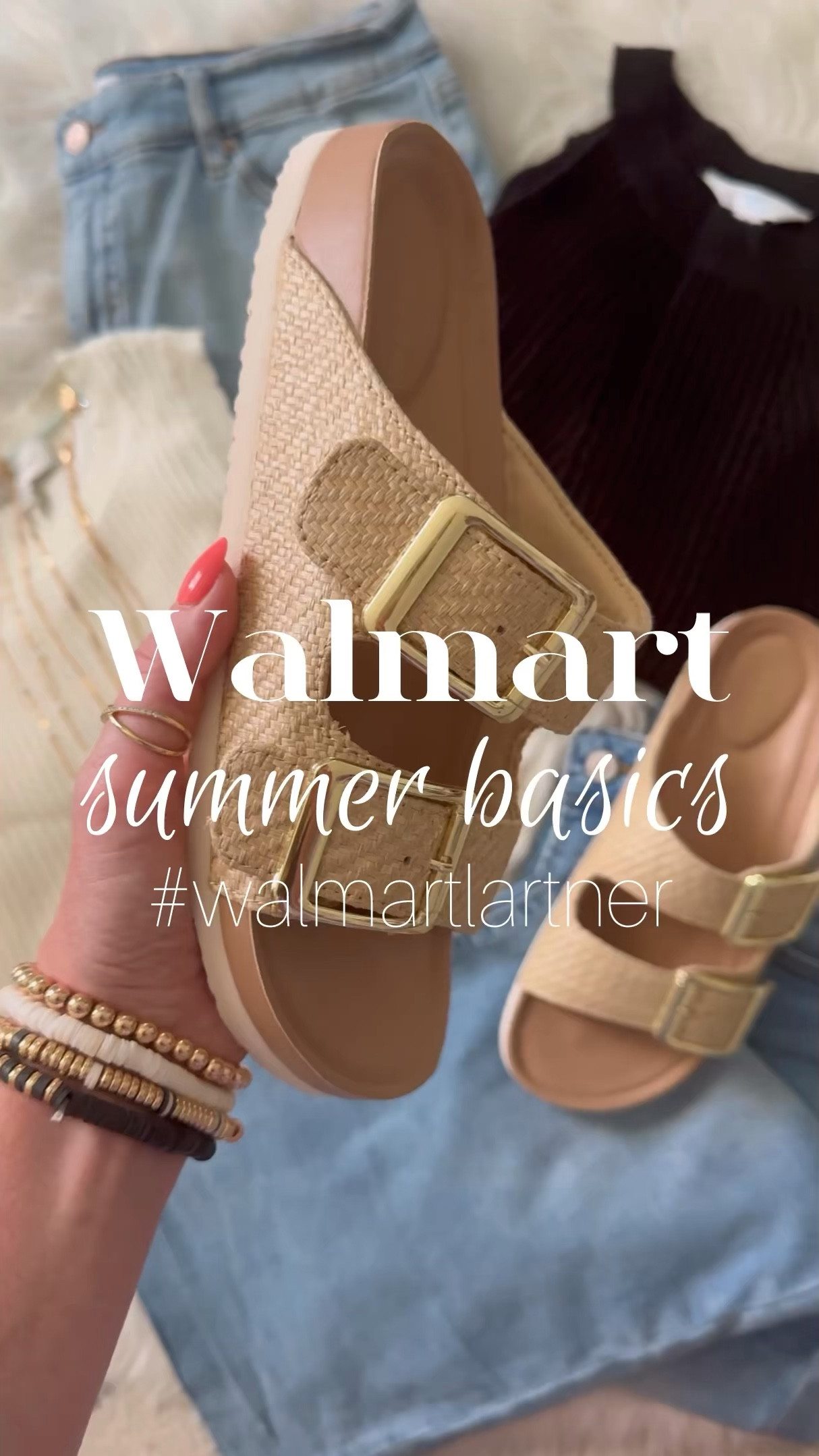 High sell out risk! You’ll want to add all of these @walmartfashion summer basics💙 #walmartpartner #walmartfashion
⚠️Comment SUNMER BASICS for all the links to be sent to you! 
⚠️ FOLLOW ME FIRST! You will not see my messages if you are not following me or you have your messages restricted in privacy settings.

For reference, I’m 5’7” and about 135 lbs. I’m in a small in the sweater tanks. Jeans, shorts and sandals fit TTS.

Walmart haul, Walmart try on, wardrobe basics, affordable fashion, inclusive sizing, crop jeans, wide leg jeans, sweater tank, footbed sandals, look for less, casual summer outfits 

#LTKxWalmart #LTKOver40 #LTKSummerSales