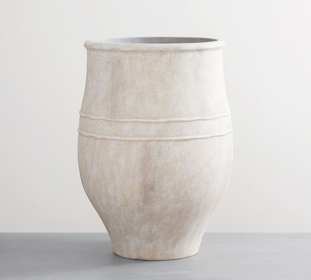 Sienna Cement Outdoor Planters | Pottery Barn (US)