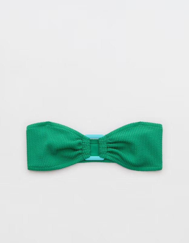 Aerie Crinkle Ring Bandeau Bikini Top | Aerie