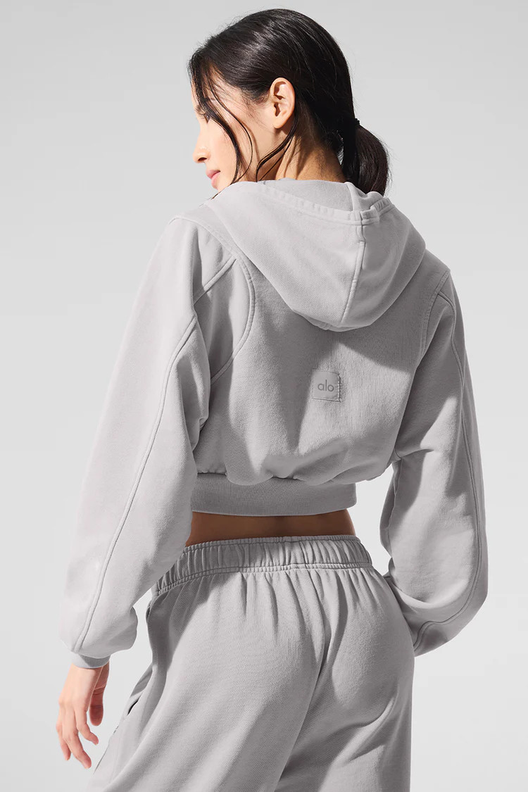 Washed Sweet Escape Zip Up Hoodie | Alo Yoga (US)