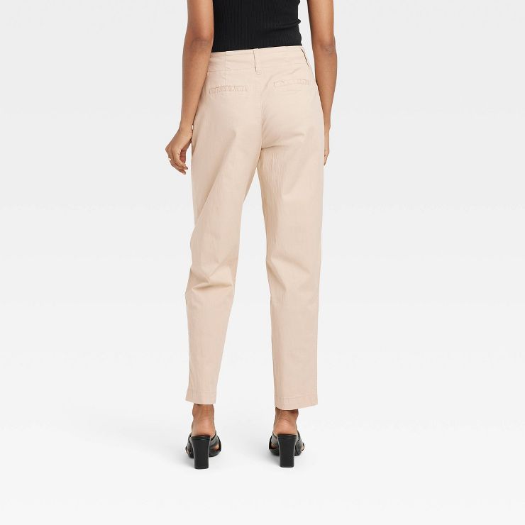 Women's Pleat Front Tapered Chino Pants - A New Day™ | Target