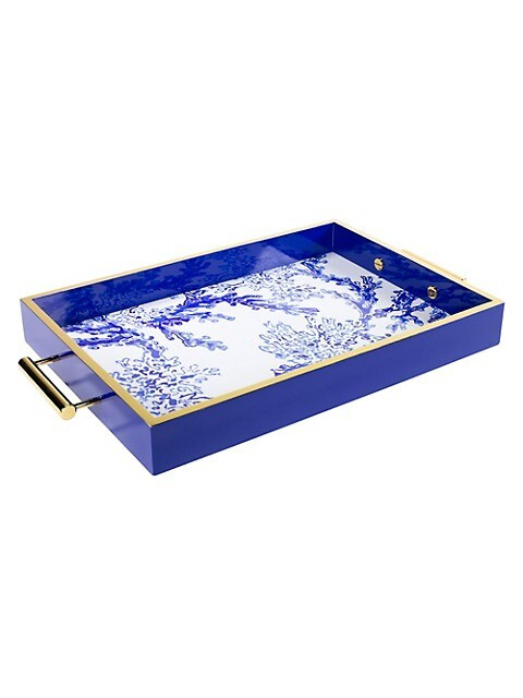 Lilly Pulitzer Coral Lacquer Tray on SALE | Saks OFF 5TH | Saks Fifth Avenue OFF 5TH