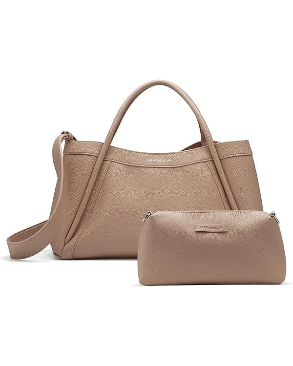 Women's Elegant Top Handle Handbag Tote Satchel Purse with Detachable Shoulder Strap, Crossbody &... | Amazon (US)