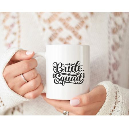 If you’re getting married then check out this bride squad mug from Etsy that’s a great idea for a gift.

Etsy, wedding, team bride, bridesmaid, bridal party, wedding gift

#LTKunder50 #LTKwedding #LTKsalealert