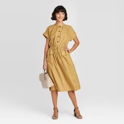 Women's Short Sleeve Utility Dress - A New Day™ | Target