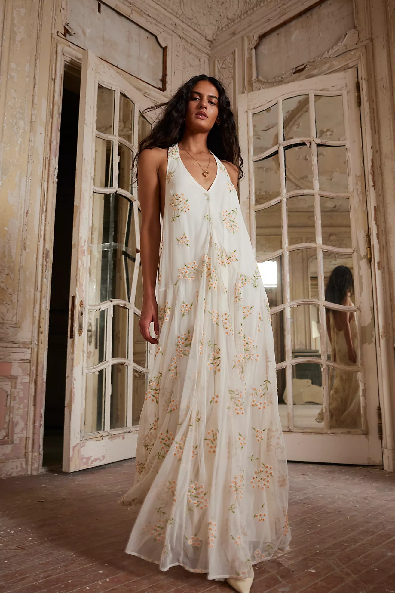 Embroidered Holding On Convertible Maxi Dress | Free People (Global - UK&FR Excluded)