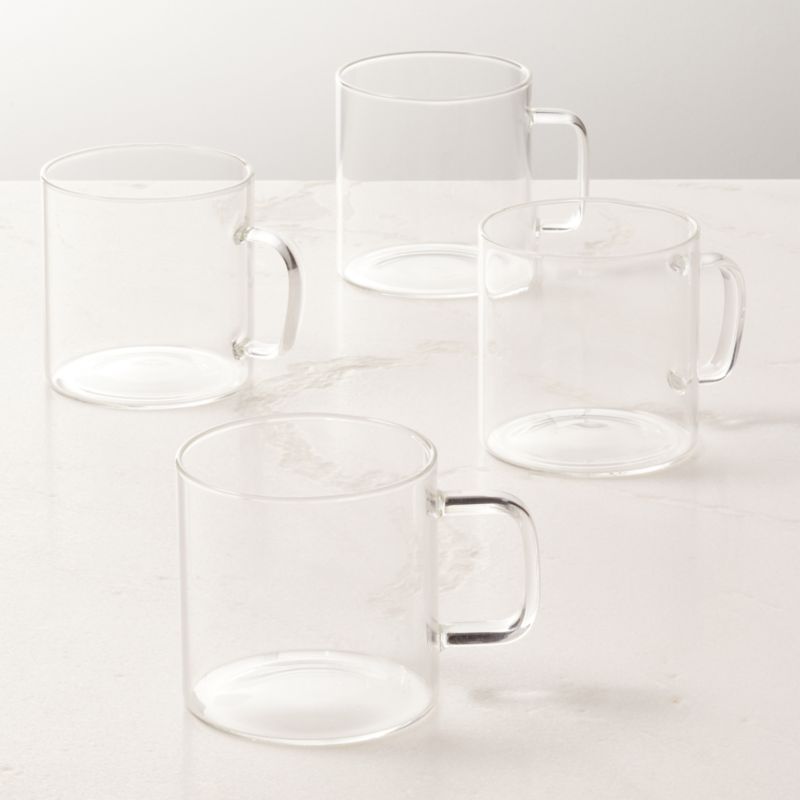 Cantina Modern Glass Mug Set of 8 + Reviews | CB2 | CB2
