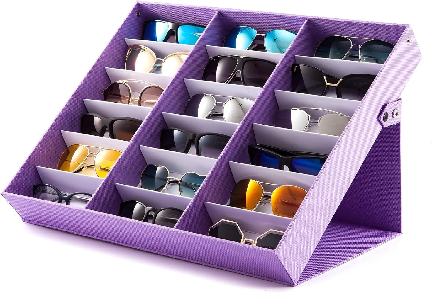 TRIUMPH VISION Sunglasses Organizer Storage Eyeglasses Holder - Multiple Glasses Case Box Eyewear... | Amazon (US)