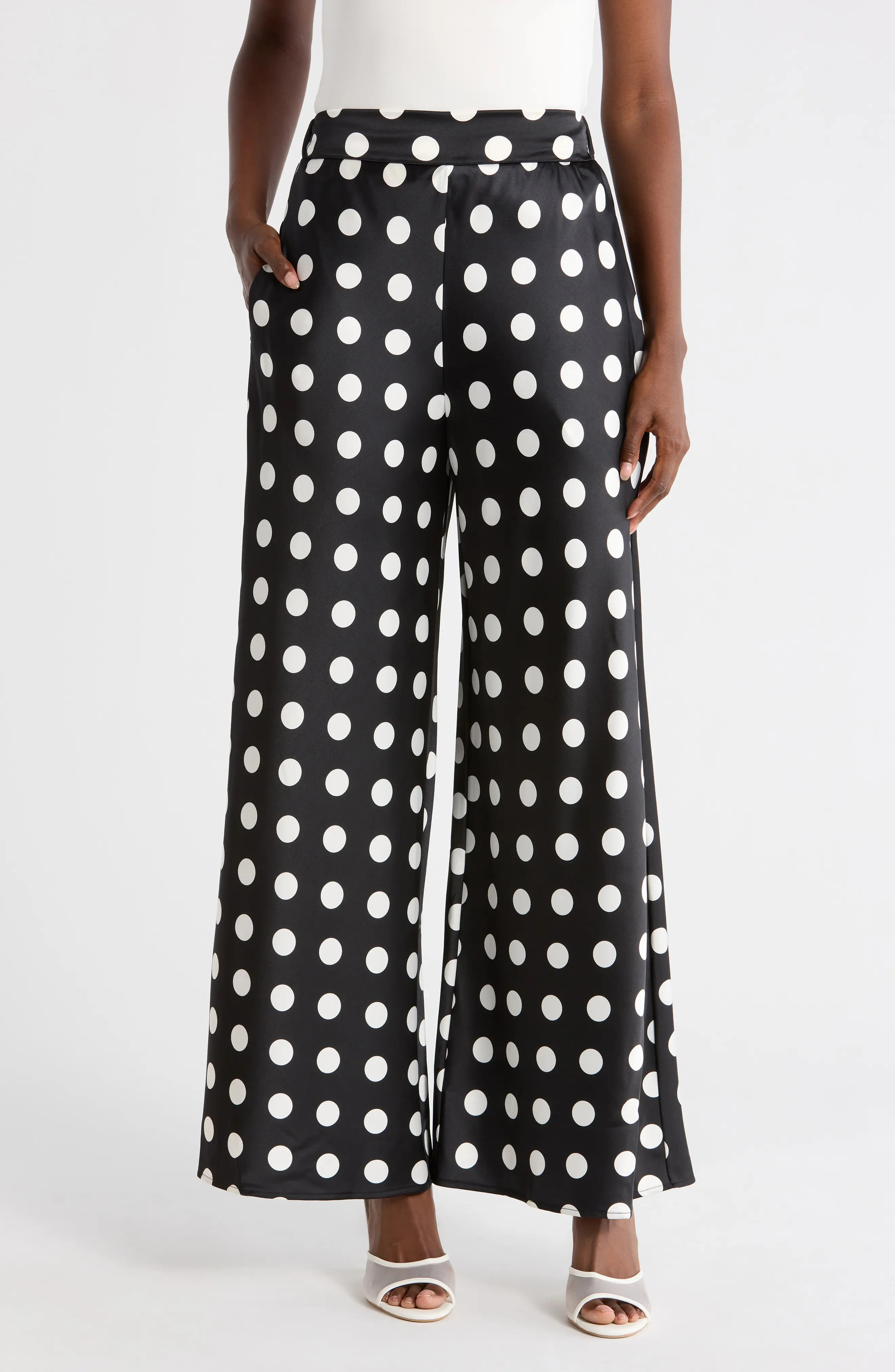 Polka Dot Wide Leg Pants (Women) | Nordstromrack | Nordstrom Rack