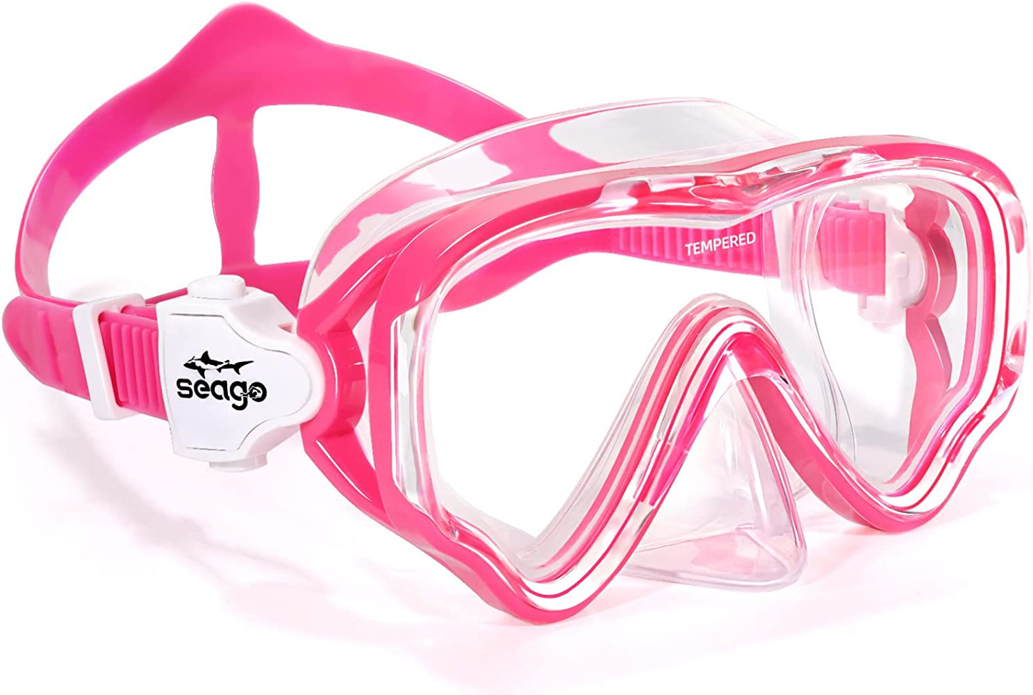Seago Kids Swim Goggles Snorkel Diving Mask for Youth(5-15), Anti-Fog 180° Clear View | Amazon (US)