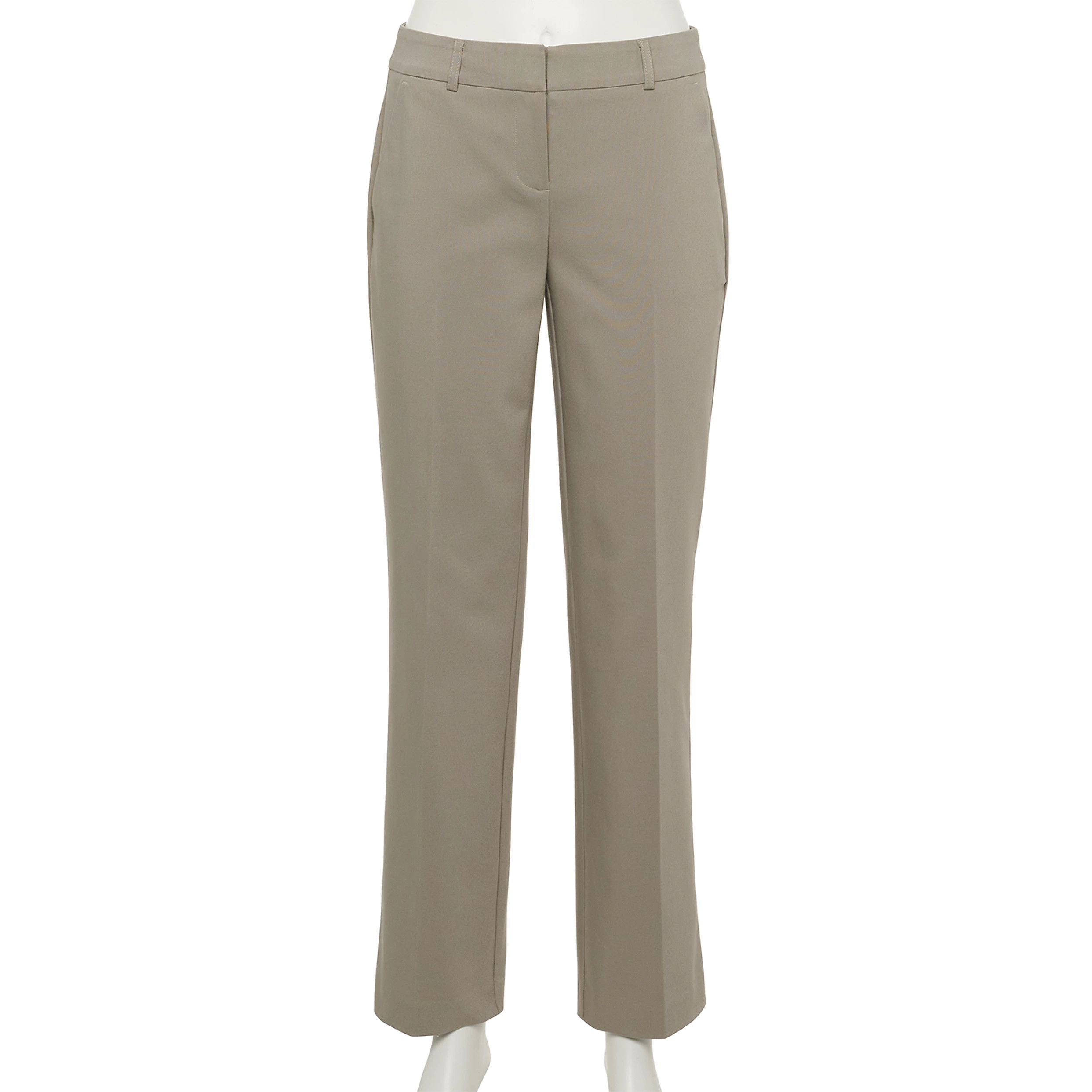 Women's Apt. 9® Torie Midrise Modern Fit Straight-Leg Dress Pants | Kohl's