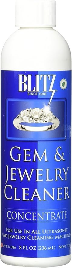 Blitz Gem & Jewelry Cleaner Concentrate (8 Oz) (1-Pack), 1 Pack, 8 Fl Oz | Amazon (US)