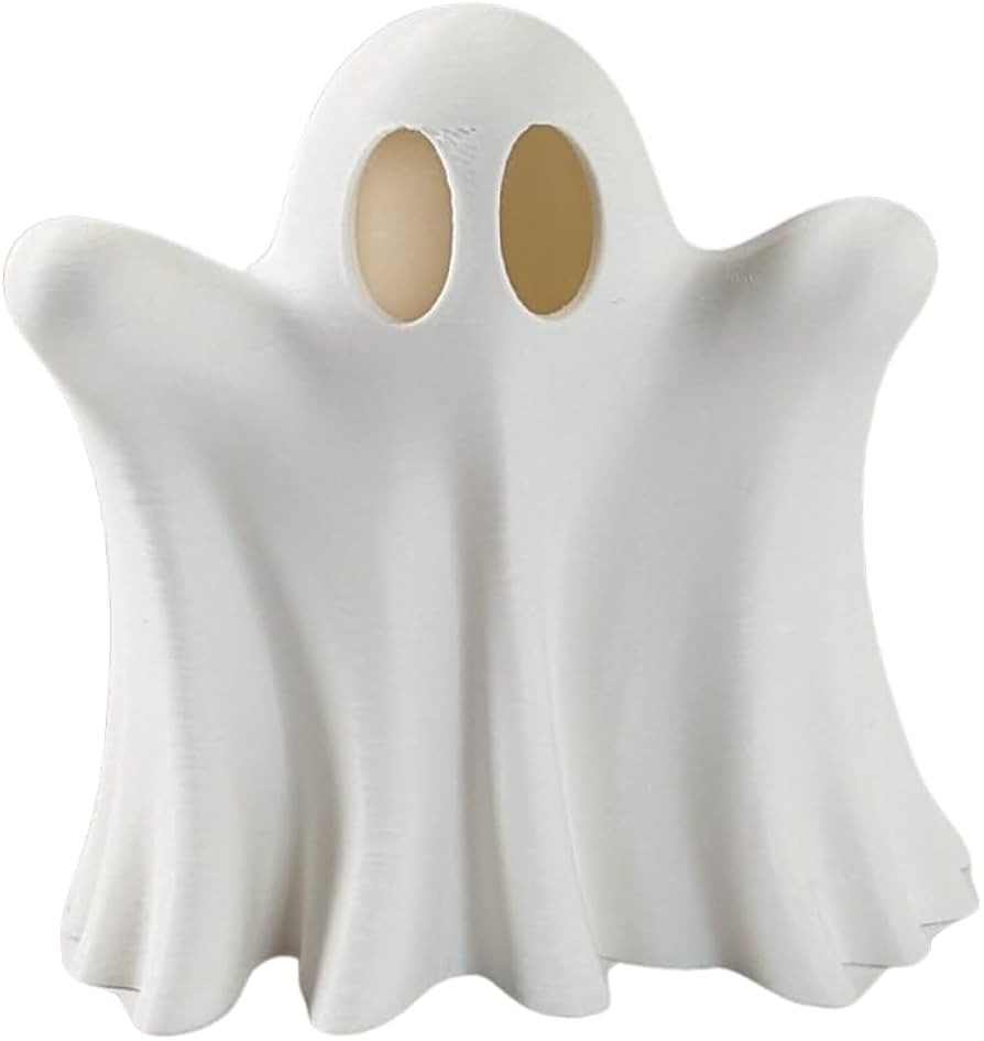 Light Up Ghost Decoration – LED Tea Light Halloween Decor – Cute Spooky Accent for Home, Mant... | Amazon (US)