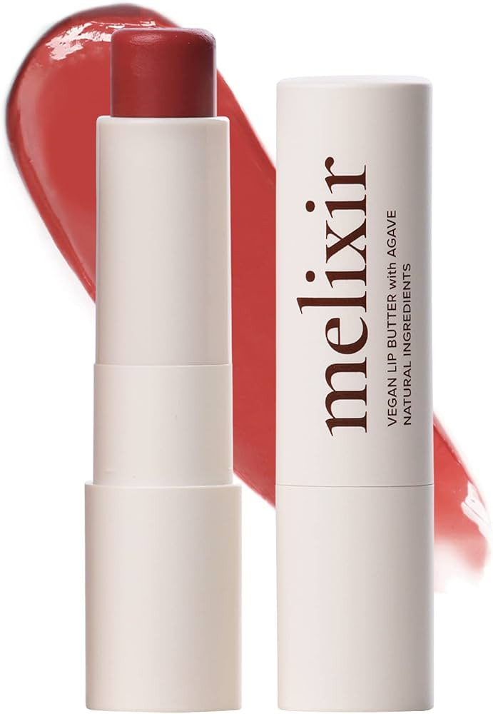 Melixir Vegan Lip Butter #02 Nude Crumble(Tinted) (+11 more colors), Bee Free, Petrolatum Free, D... | Amazon (US)