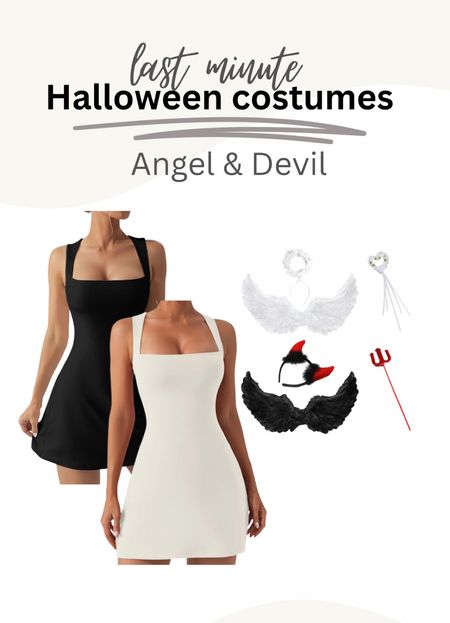 Last minute Angel & Devil Halloween costume to wear with your bestie!

#LTKfindsunder100 #LTKHalloween
