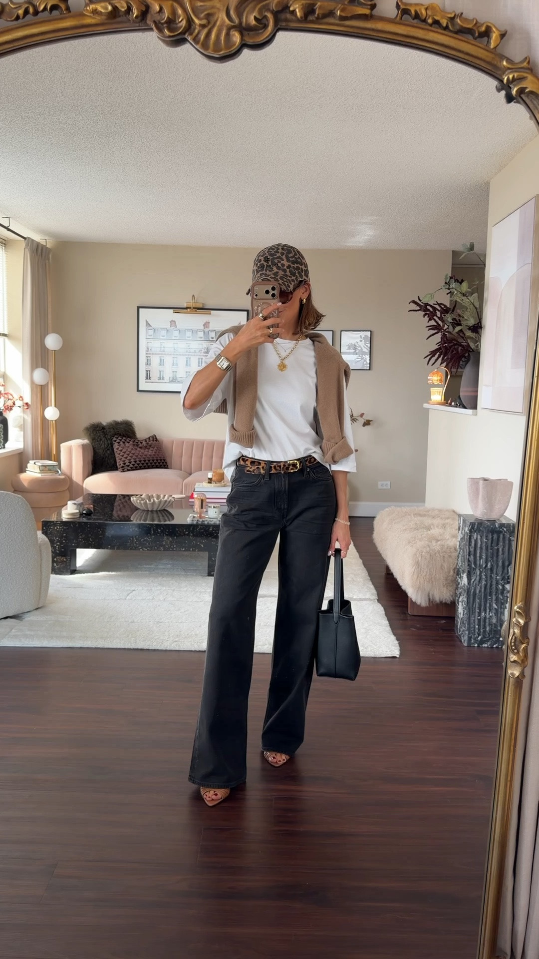 Fall formula: wide leg jeans + white tee + animal print accessories 🐆🤎 

These are great year-round staples and great investment pieces to own! Jeans 25/xs tee and xs/s belt - all fit a bit oversized!

#LTKootd #LTKgrwm #LTKSeasonal