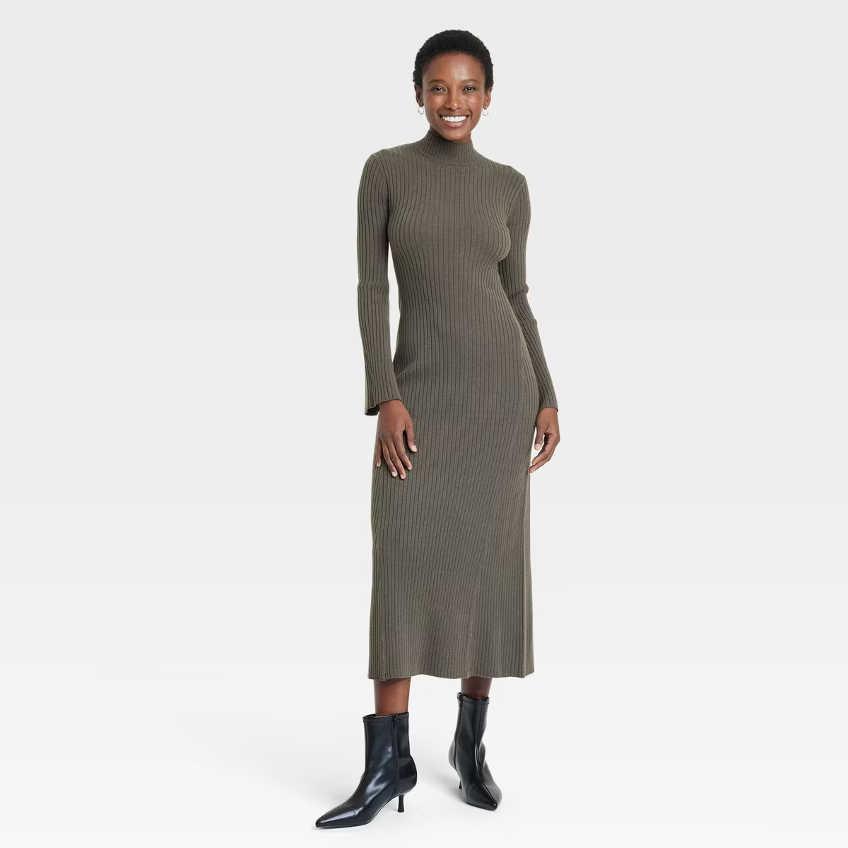 Women's Long Sleeve Maxi Sweater Dress - A New Day™ | Target