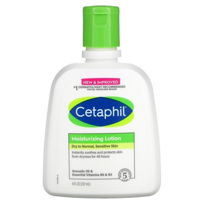 Cetaphil Moisturizing Lotion, Dry to Normal, Sensitive Skin, 8 fl oz (237 ml) | Target