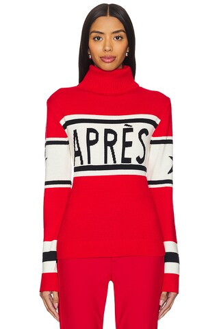 Perfect Moment Apres Sweater in Red & Snow White & Dark Charcoal Blue from Revolve.com | Revolve Clothing (Global)