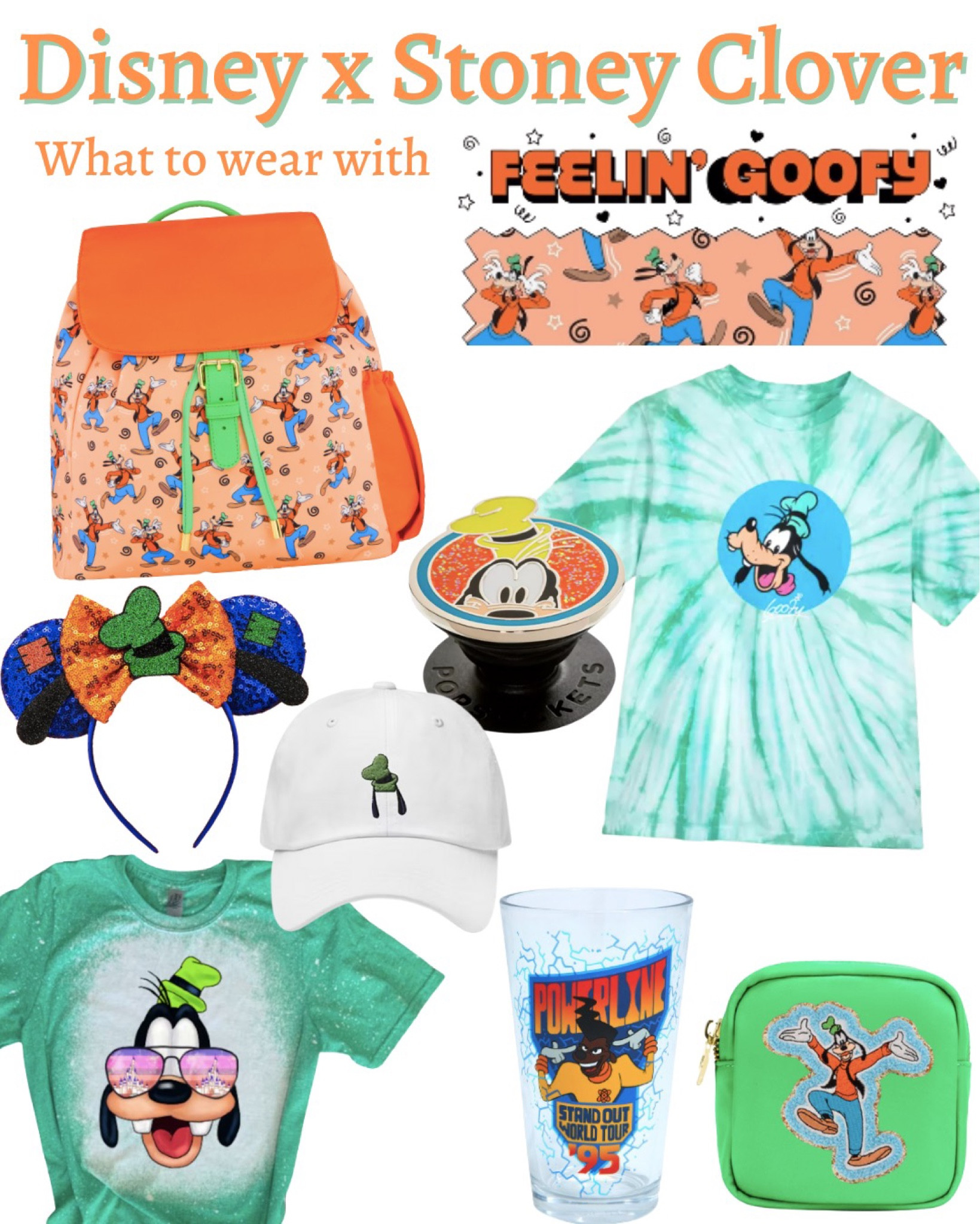 Stoney Clover x Disney Mickey & Friends 🧡 Goofy print, Disney outfit, Disney vacation outfit, spring break outfit, Mickey ears, dad hat, backpack 

#LTKtravel #LTKFind #LTKfamily