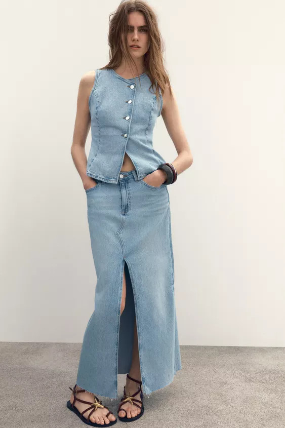 Z1975 DENIM VEST | Zara US