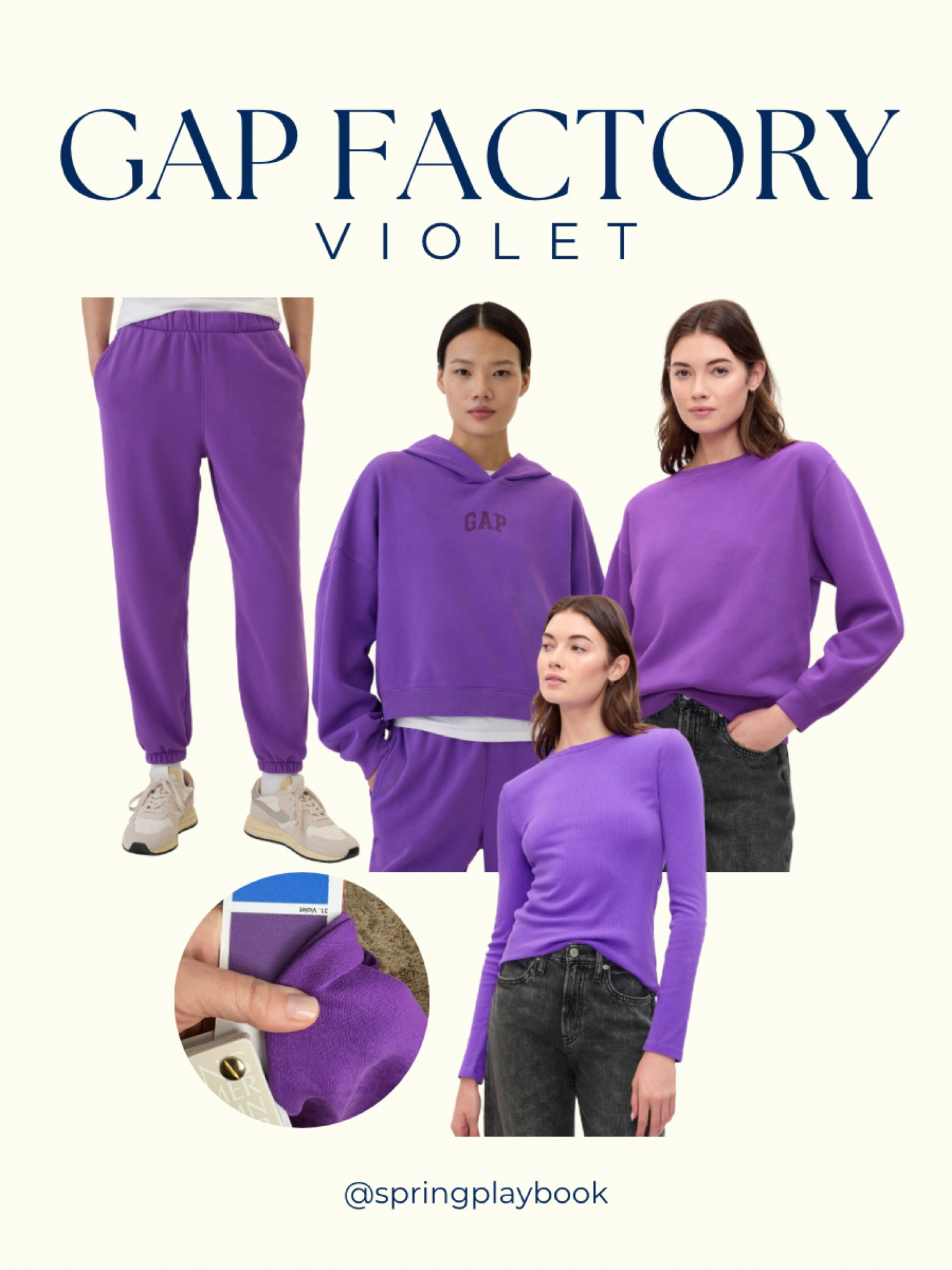 Violet sweats! Gap Factory has a great bright violet. I have the sweatpants. They also have a new long sleeved shirt. 

#createdcolorful #createdcolorfulspring #hocspring #tcispring #pcaspring #lightspring #warmspring #truespring #brightspring #clearspring #paintboxspring #bluespring

#LTKSeasonal #LTKActive #LTKSaleAlert