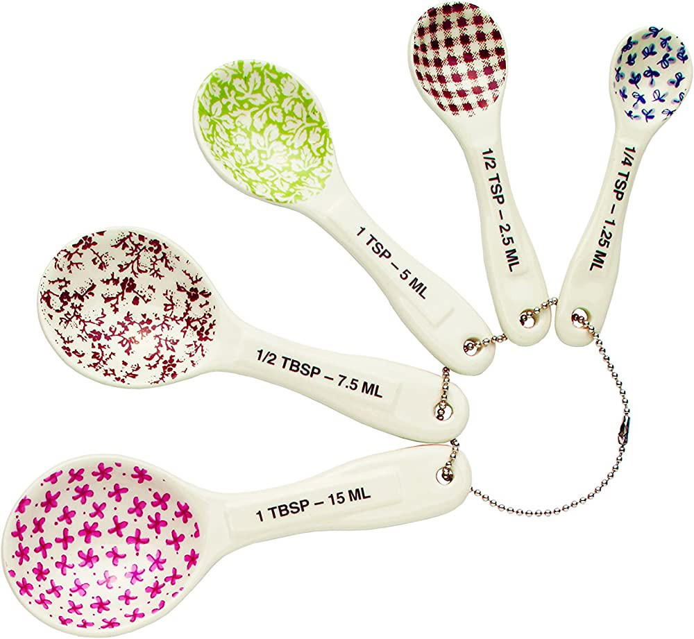 Rae Dunn 5 Piece Kitchen Decor Measuring Spoons Kitchen Counter Decor Amazon Kitchen Decor | Amazon (US)
