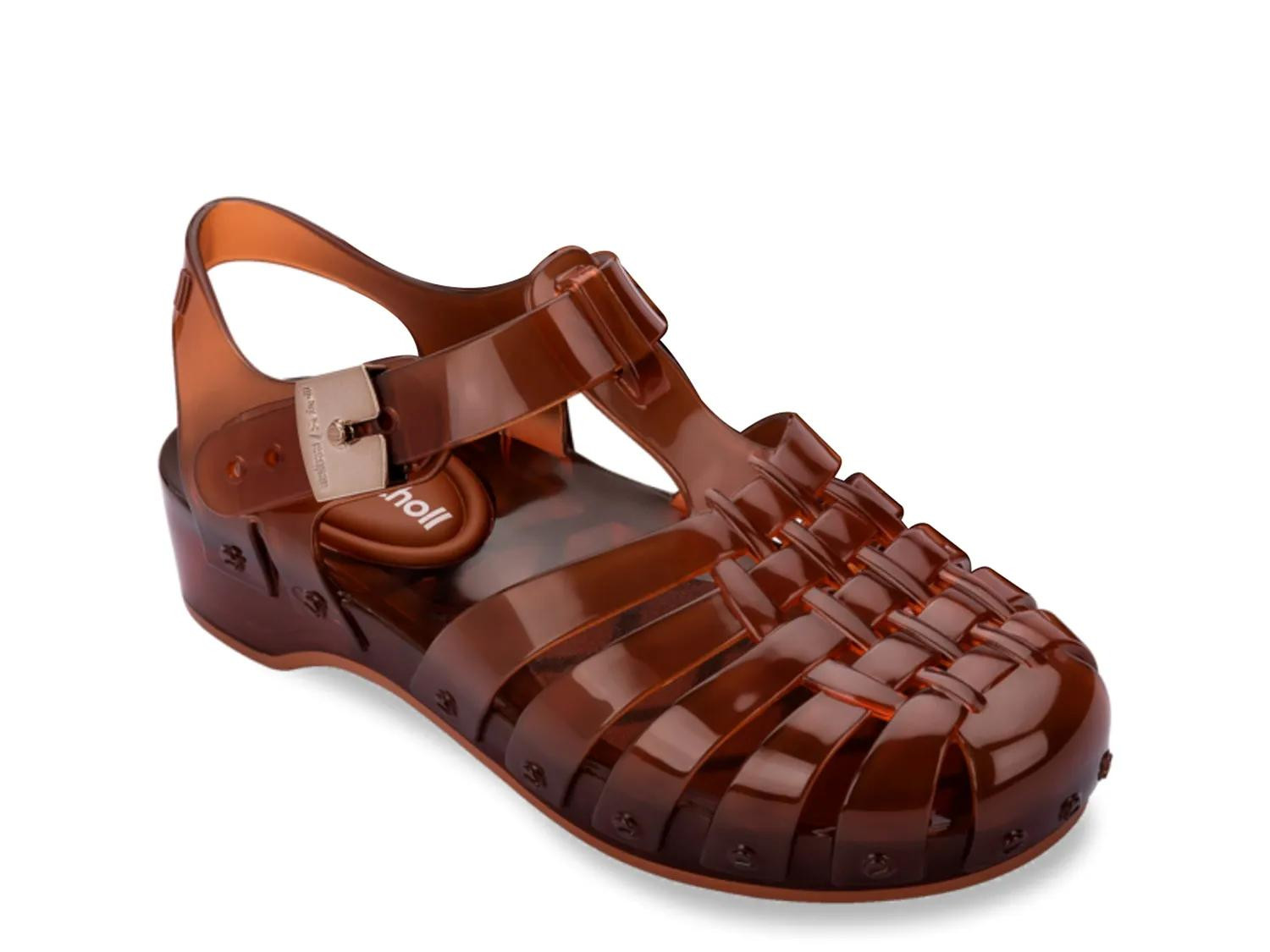 Melissa x Scholl Possession Pescura Jelly Fisherman Sandal | Women's | Dark Brown | Size 8 | Sandals | Jelly | DSW