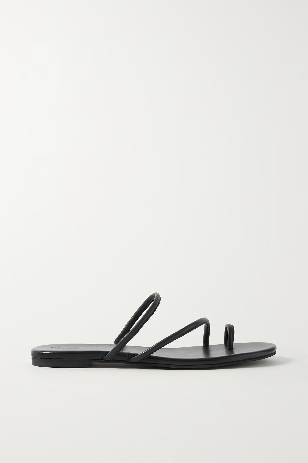 Reformation - + Net Sustain Ludo Leather Slides - Black | NET-A-PORTER (UK & EU)