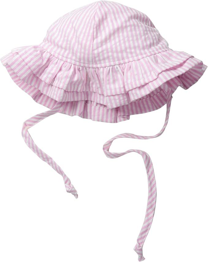 Flap Happy Baby Girls' UPF 50+ Double Ruffle Hat | Amazon (US)