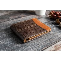 Personalized Genuine Leather Wallet Handmade Rfid Blocking Men's Gift | Etsy (US)