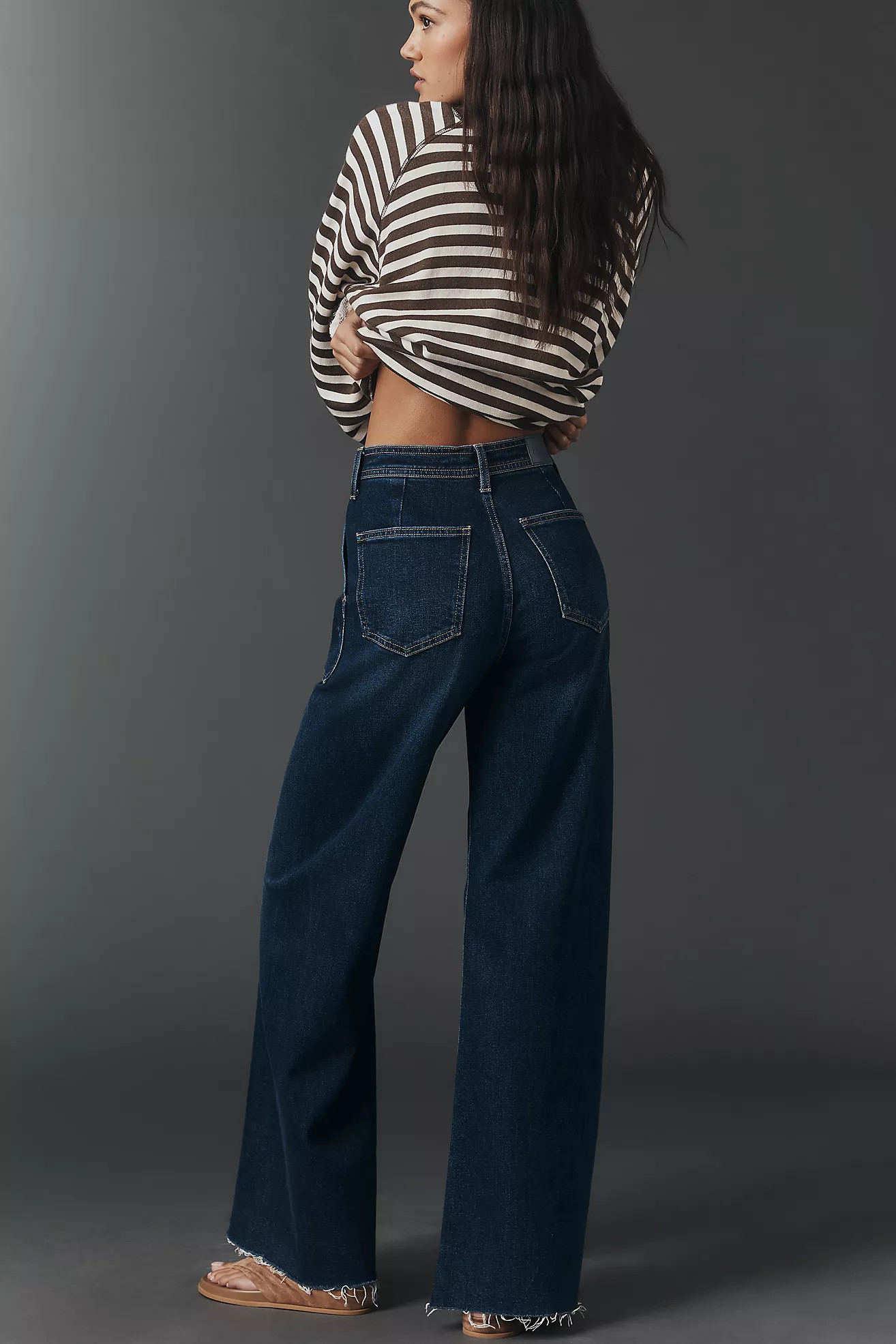 Pistola Penny Utility High-Rise Wide-Leg Jeans | Anthropologie (US)