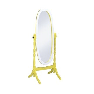 Oval Cheval Standing Decorative Mirror (Yellow - Yellow) | Bed Bath & Beyond