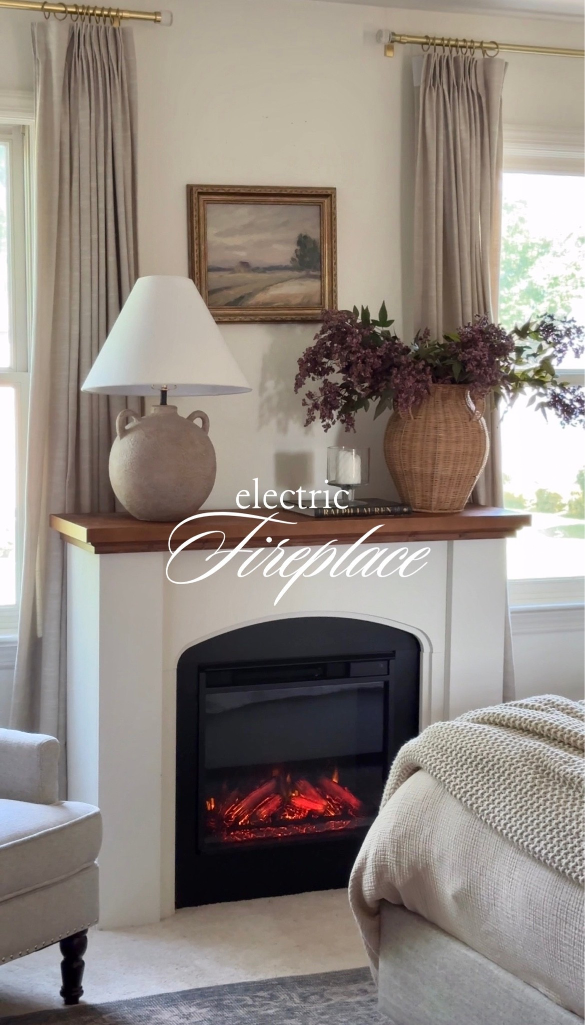 #ad An electric fireplace adds warmth and ambiance to any space! Just plug in and the coziness begins! @Wayfair @ltk 

#wayfair #wayfairpartner #cozybedroom

#LTKHome #LTKdayinmylife #LTKvlog