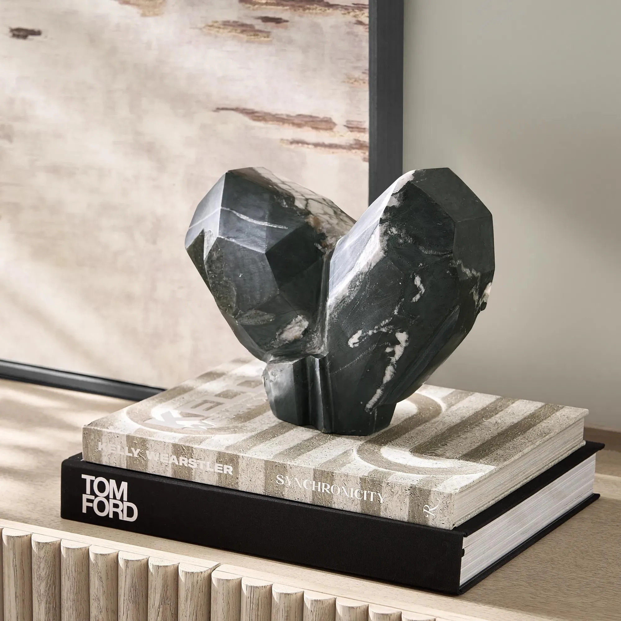 Stone Heart Object | Black | Decorative Objects | Z Gallerie | Black Marquino Marble | Z Gallerie