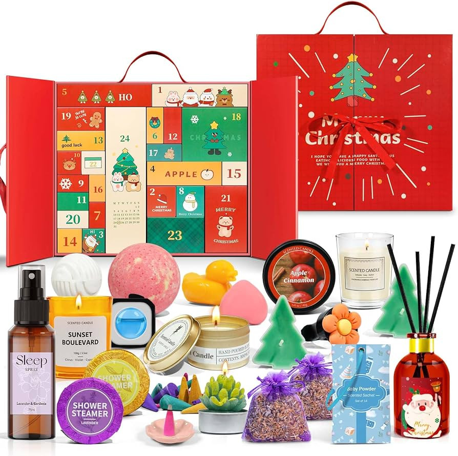 STRN Christmas Gift Box - 24 packs of Holiday Joy | Scented Wax Cubes, Scented Candle, Fragrance ... | Amazon (US)