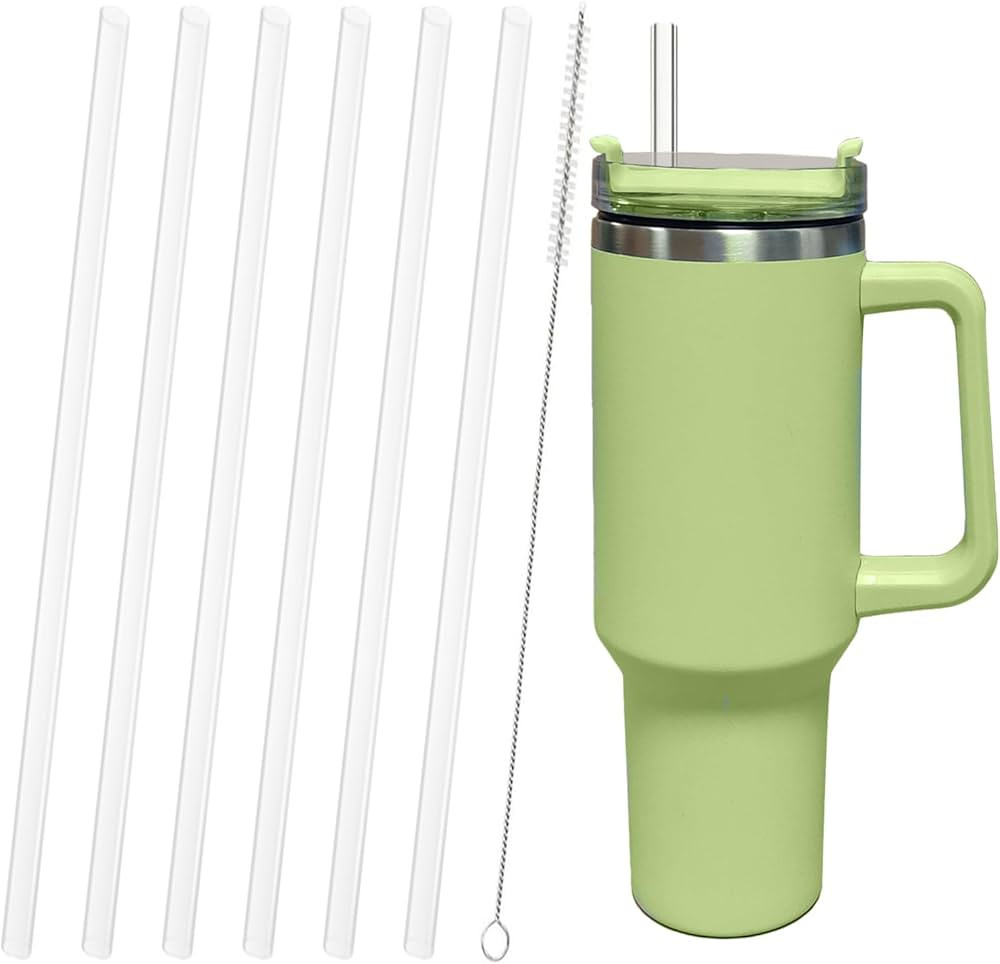 Replacement Straw Compatible with Stanley 40 oz 30 oz Cup Tumbler, 6 Pack Reusable Straws for Sta... | Amazon (US)