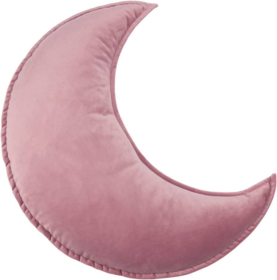 Amazon.com: JIKAL Star Moon Shaped Pillow Soft Velvet Nursery Stuffed Throw Pillows for Baby Room... | Amazon (US)