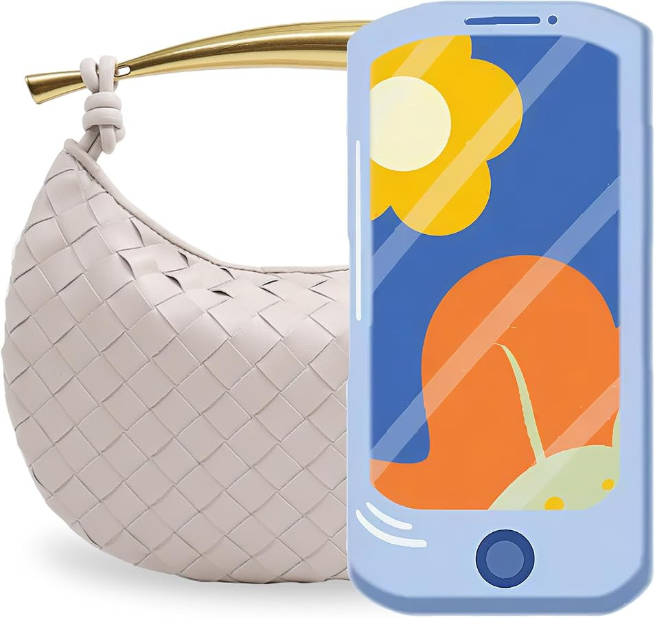 Woven Leather Dumpling Bag Dinner Handbag For Women Purse Hobo Bag Crossbody Shoulder Clutch Even... | Amazon (US)