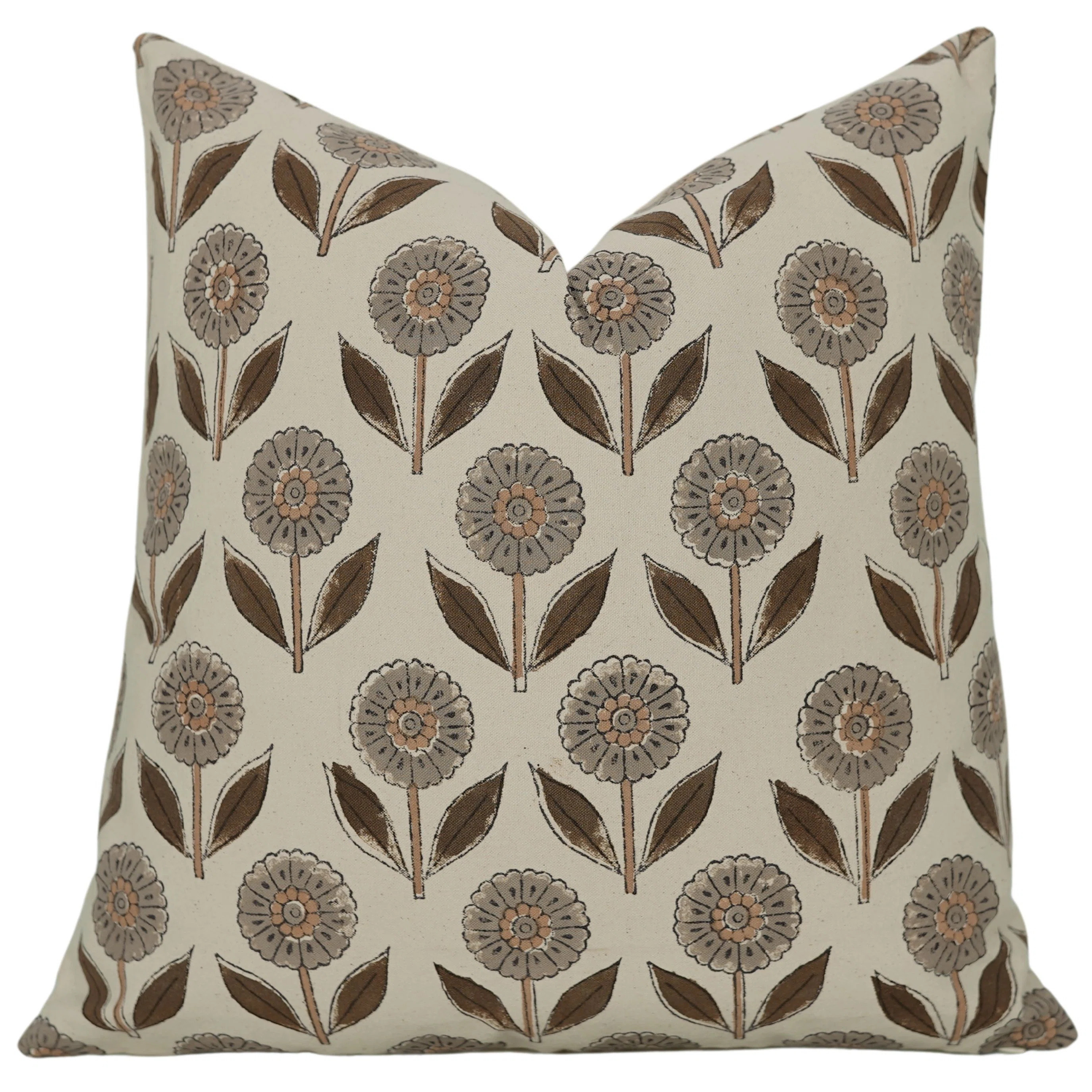 Fabdivine Handmade Block Print Cotton Throw Pillow Cover - Boho Farmhouse | Wayfair | Wayfair North America